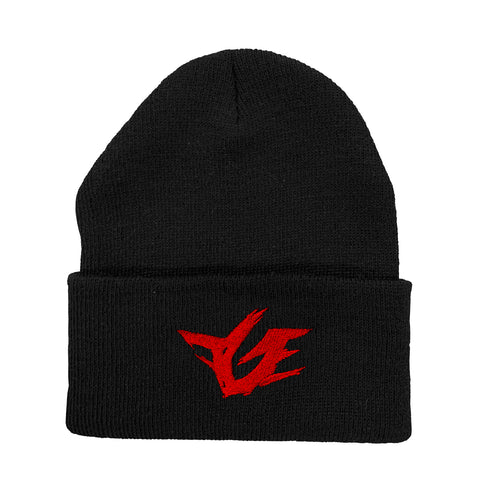 FGE Beanie (Black/red)